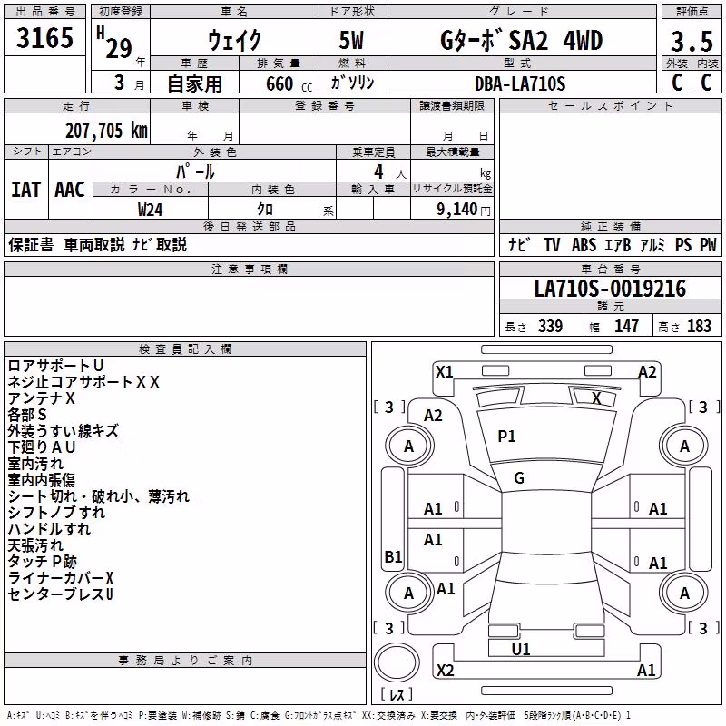 DAIHATSU WAKE