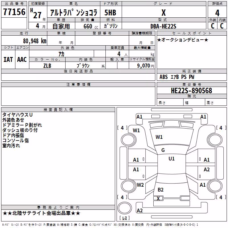 SUZUKI ALTO LAPIN