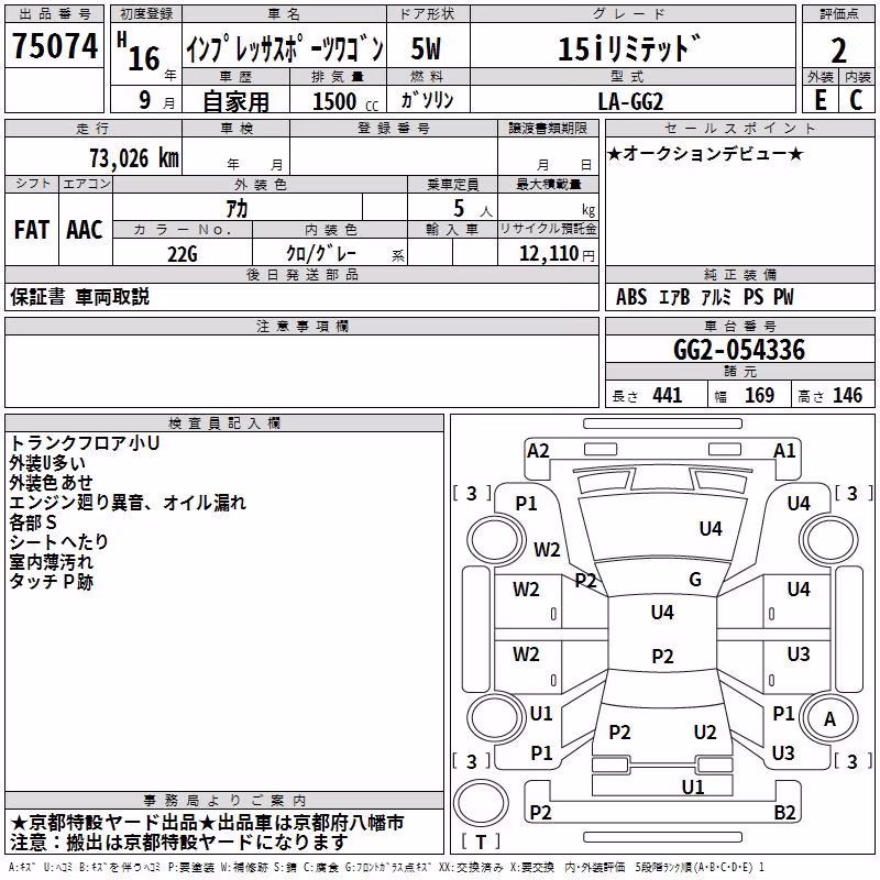 SUBARU IMPREZA
