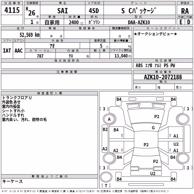 TOYOTA SAI