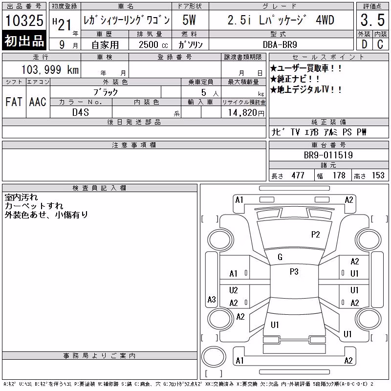 SUBARU LEGACY