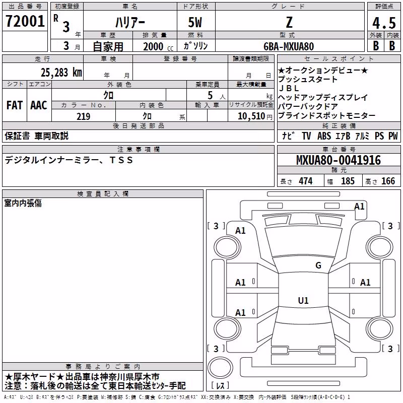 TOYOTA HARRIER