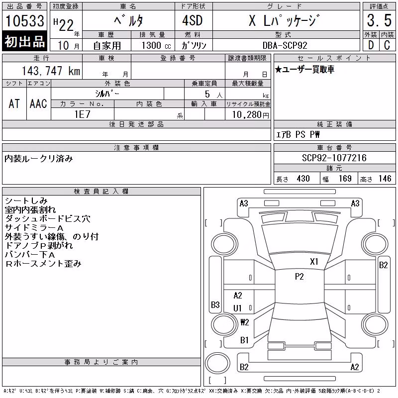 TOYOTA BELTA