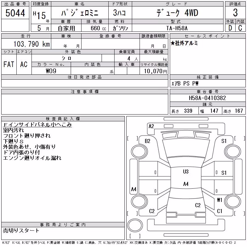 MITSUBISHI PAJERO MINI