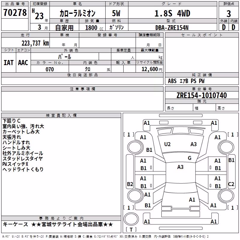 TOYOTA COROLLA RUMION