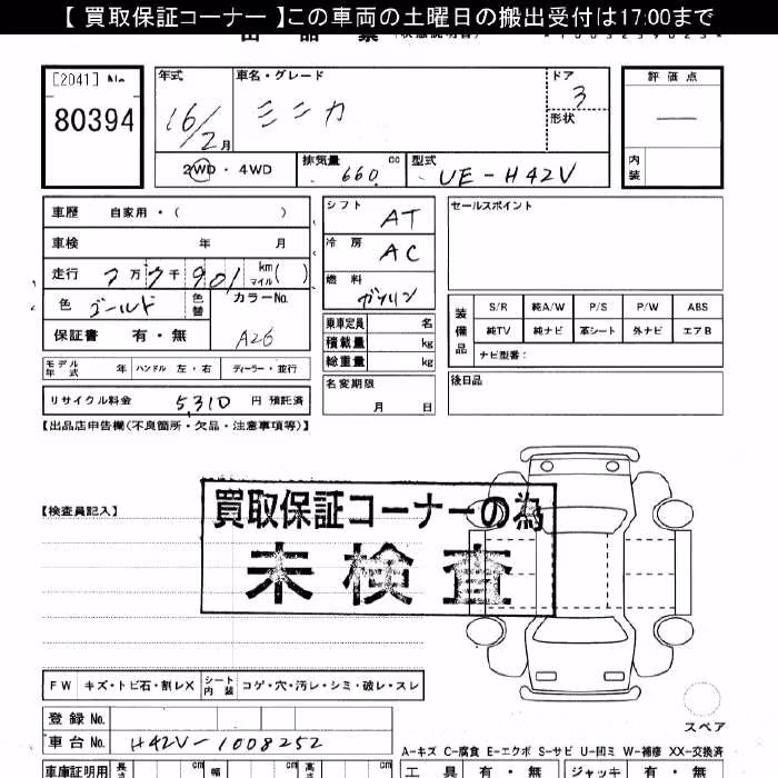 MITSUBISHI MINICA