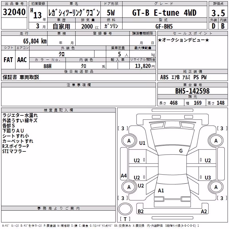 SUBARU LEGACY