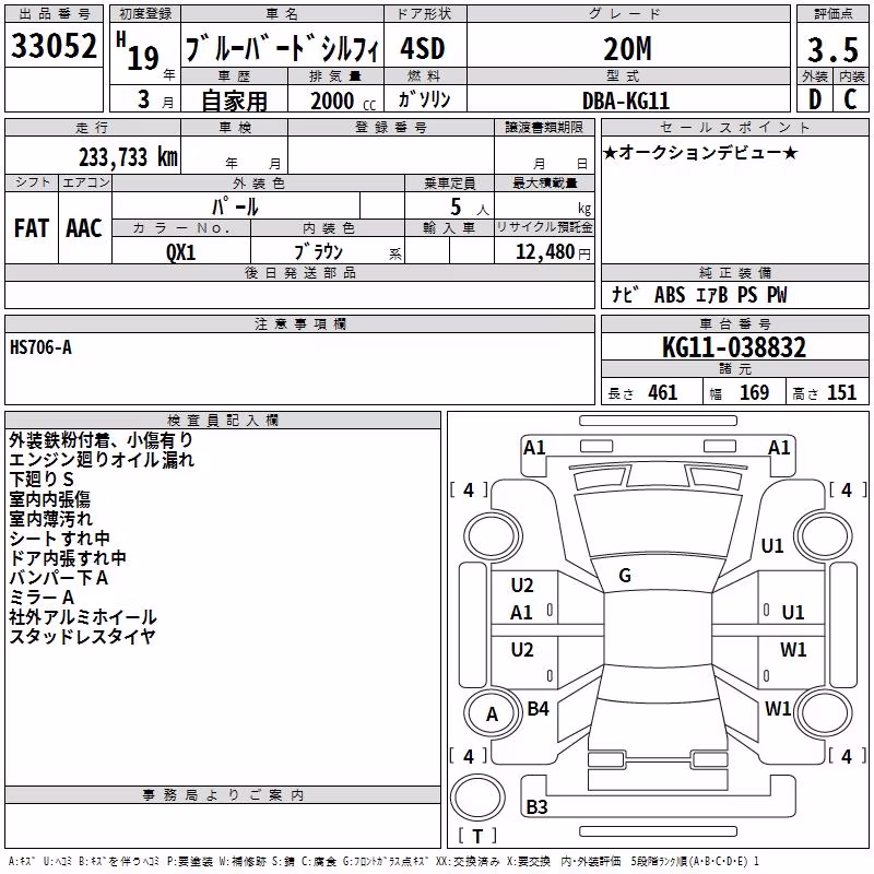 NISSAN BLUEBIRD SYLPHY