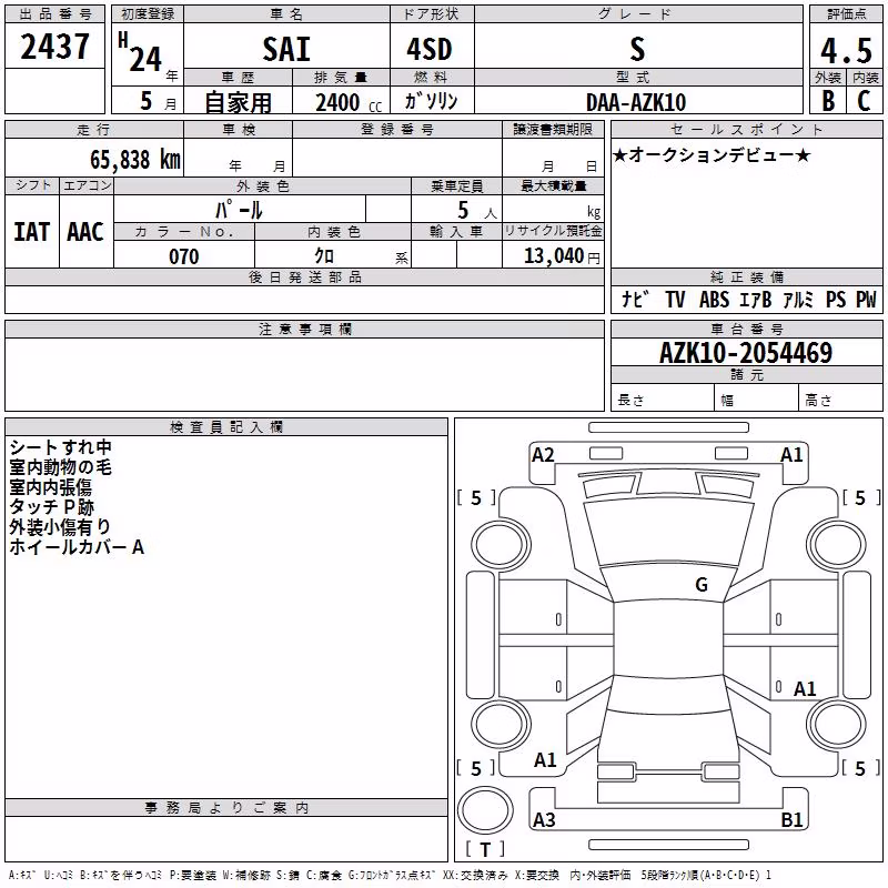 TOYOTA SAI
