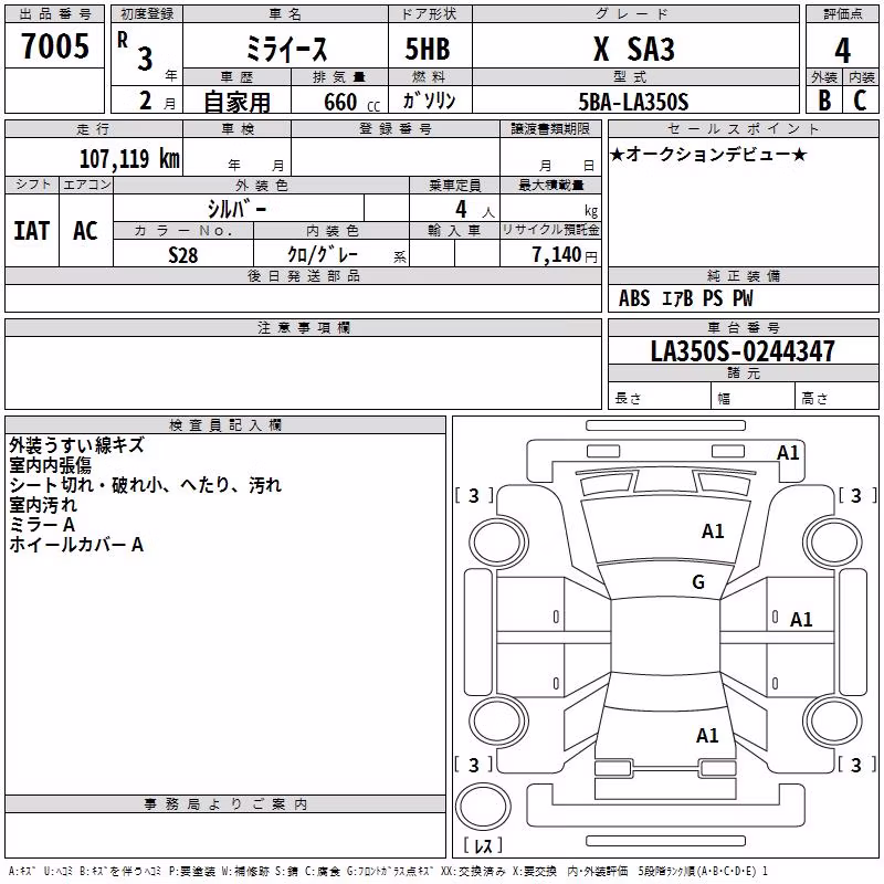 DAIHATSU MIRA E:S
