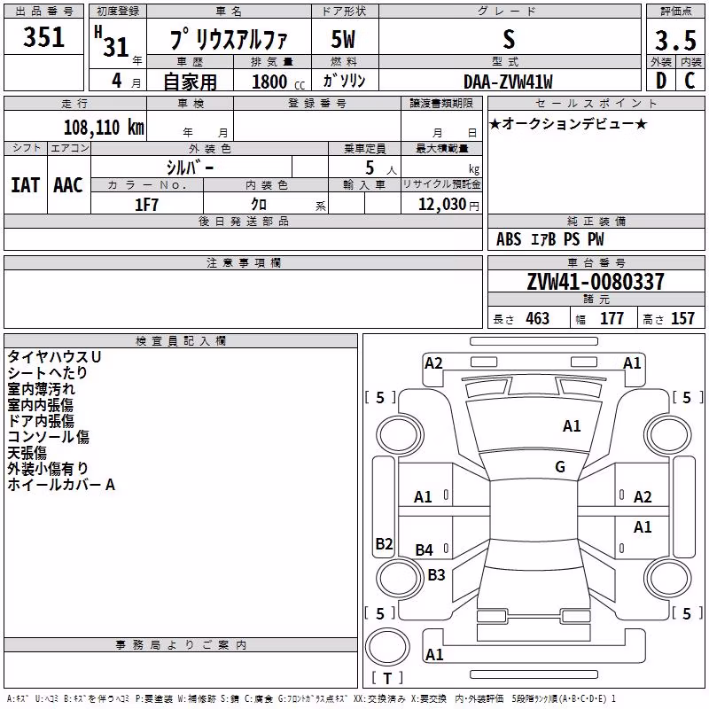 TOYOTA PRIUS ALPHA
