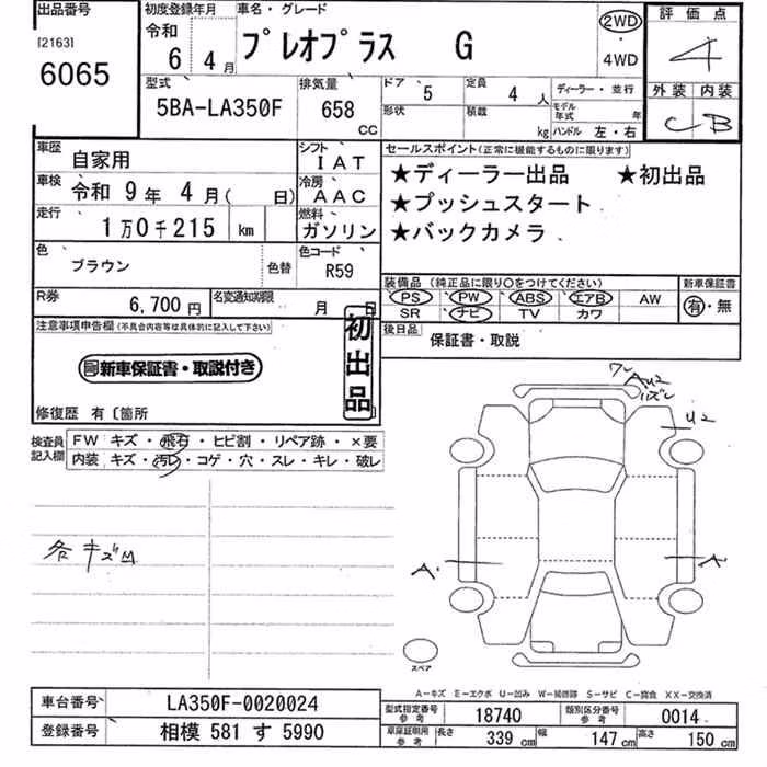 SUBARU PLEO PLUS