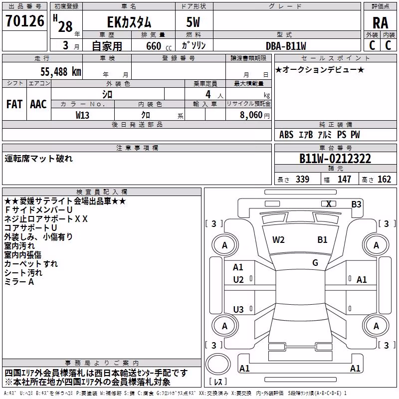 MITSUBISHI EK CUSTOM
