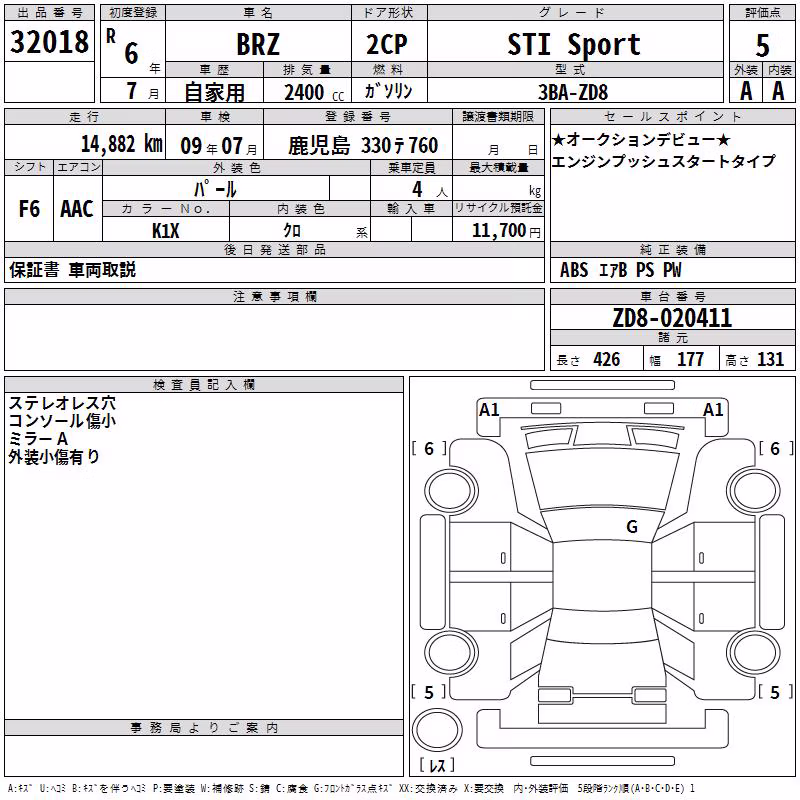 SUBARU BRZ