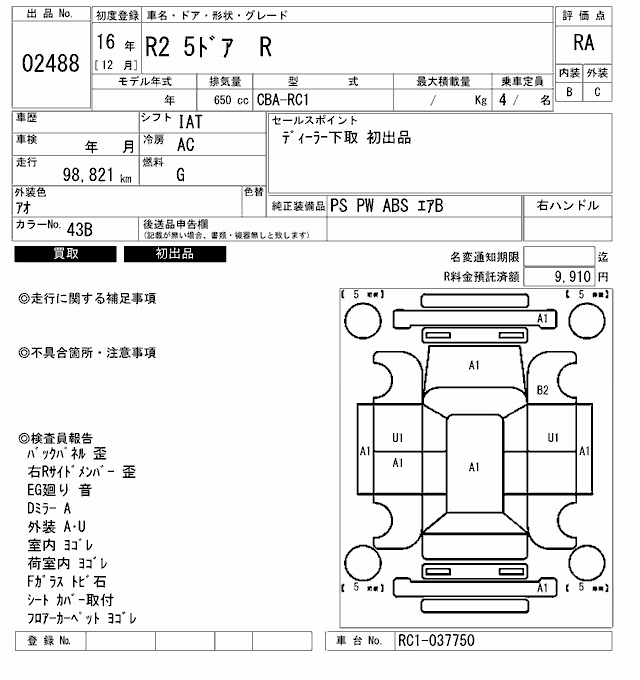 SUBARU R2