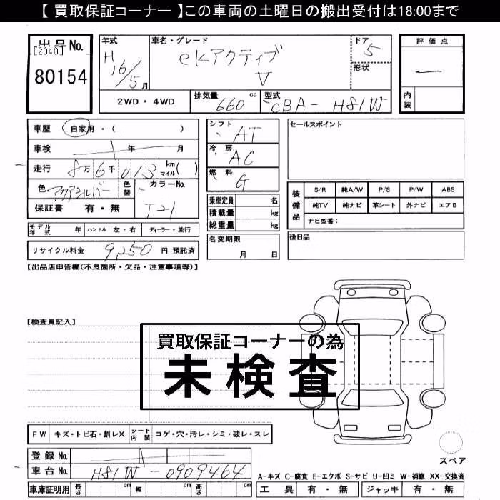 MITSUBISHI EK ACTIVE