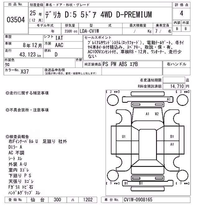 MITSUBISHI DELICA D:5