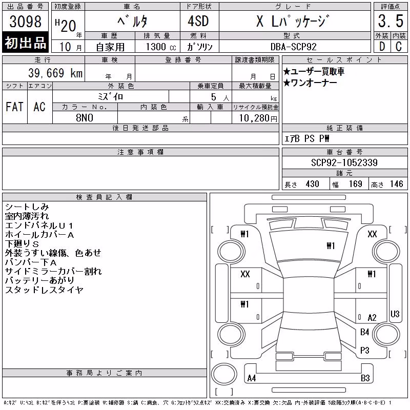 TOYOTA BELTA