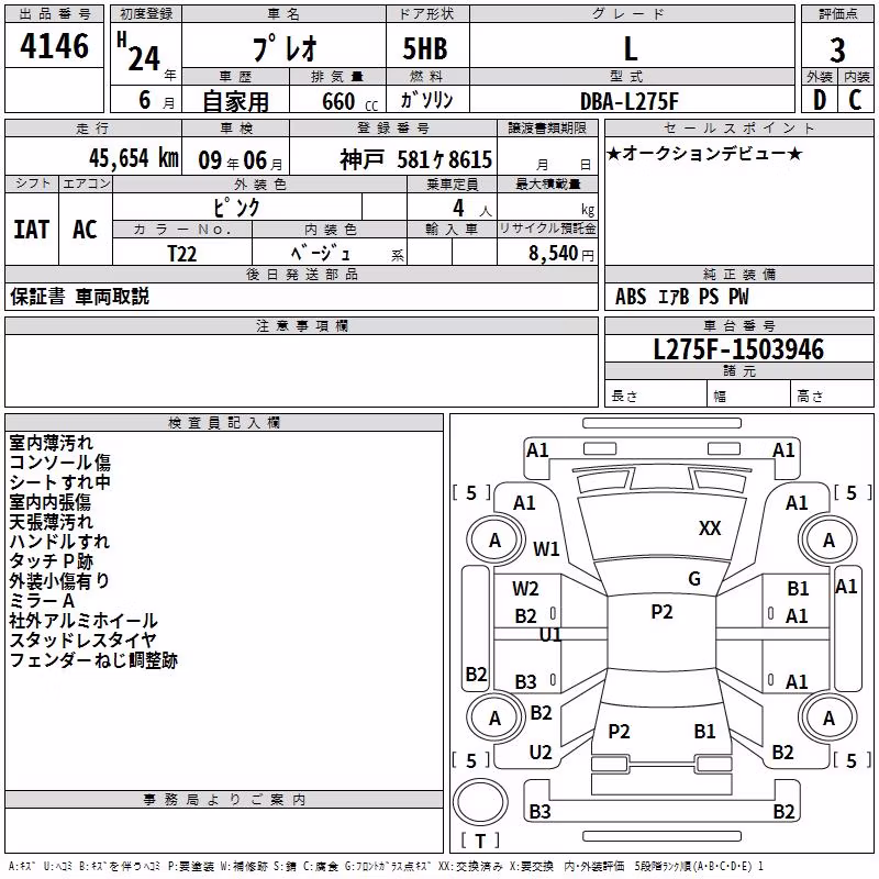 SUBARU PLEO