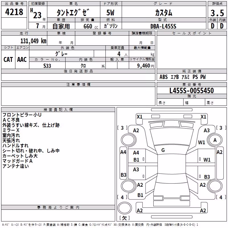 DAIHATSU TANTO EXE