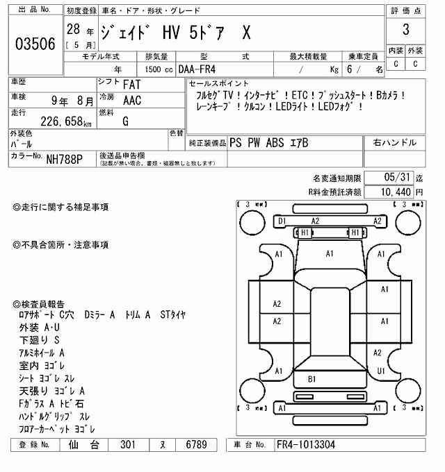 HONDA JADE