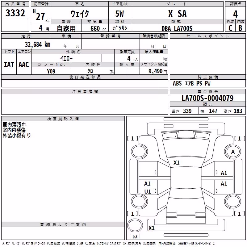 DAIHATSU WAKE