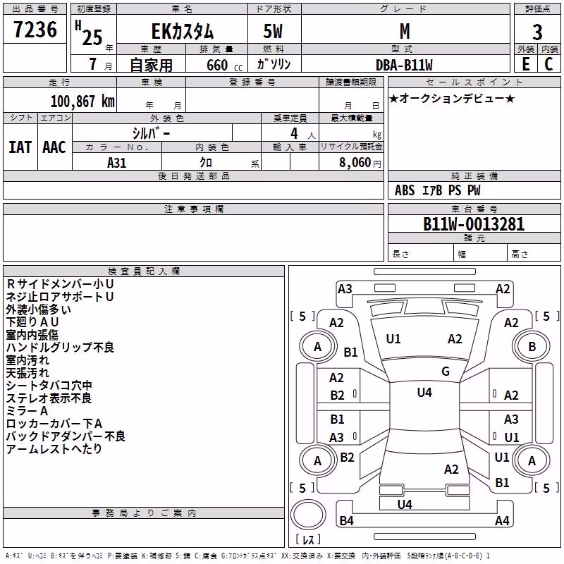 MITSUBISHI EK CUSTOM