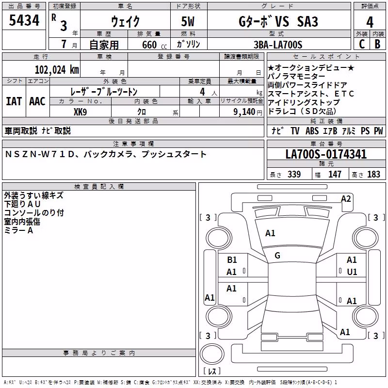 DAIHATSU WAKE