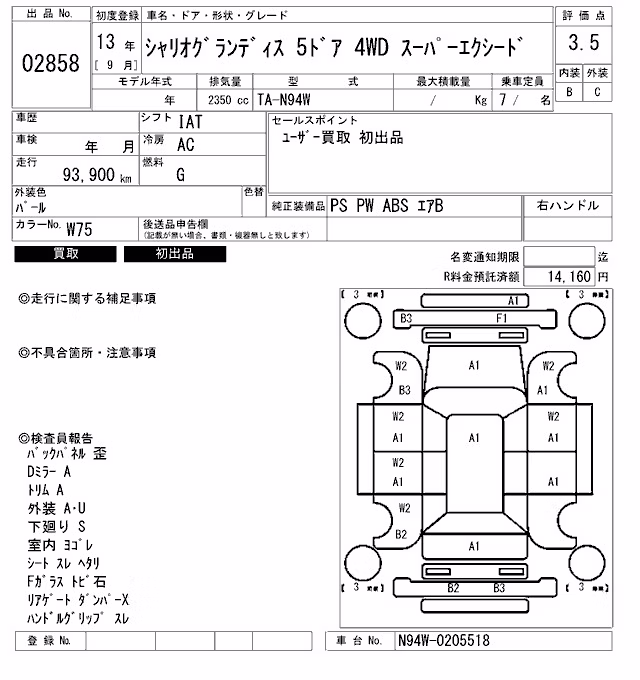 MITSUBISHI CHARIOT GRANDIS