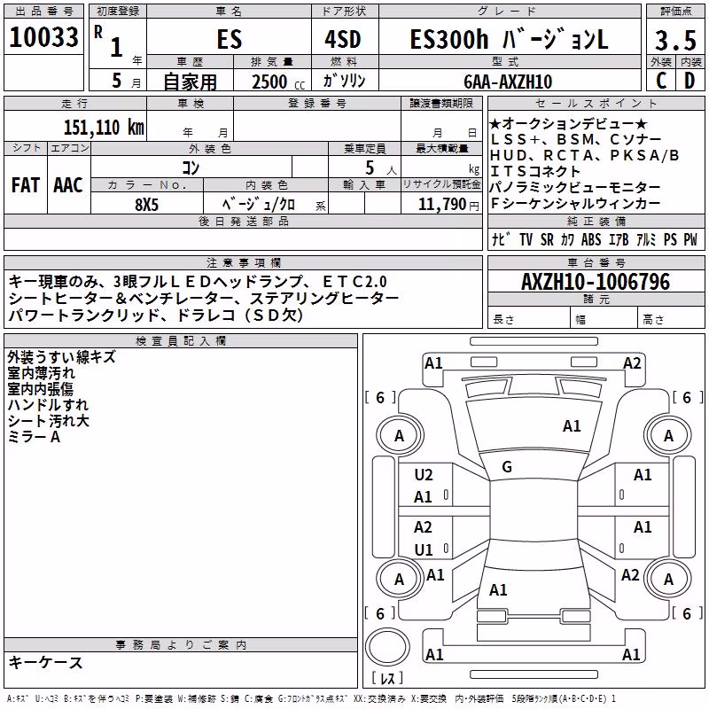 LEXUS ES300H
