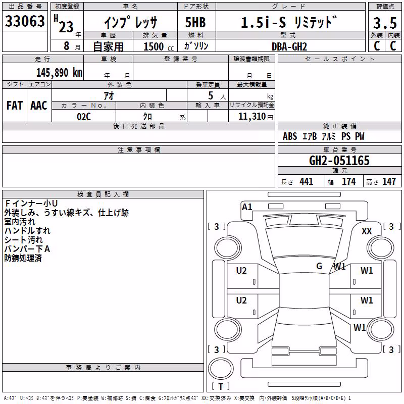 SUBARU IMPREZA