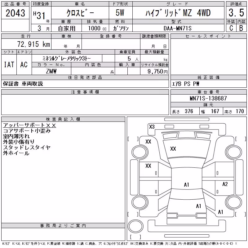 SUZUKI XBEE