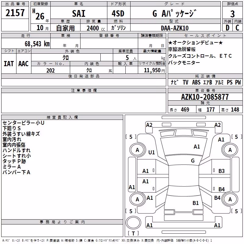 TOYOTA SAI