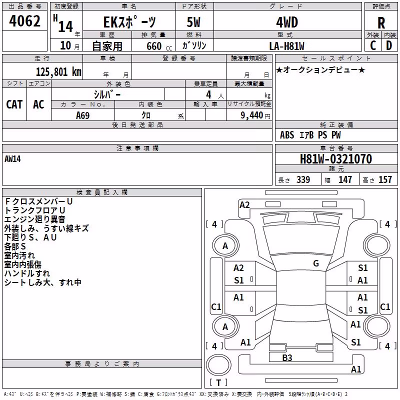 MITSUBISHI EK SPORT
