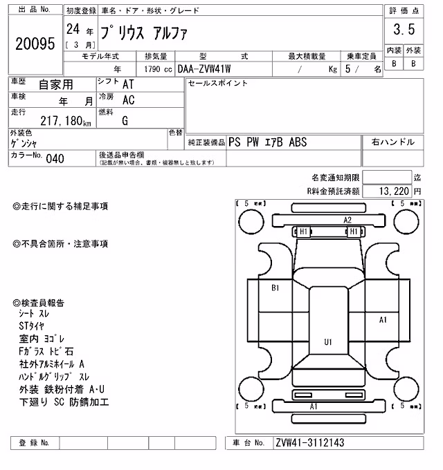 TOYOTA PRIUS ALPHA