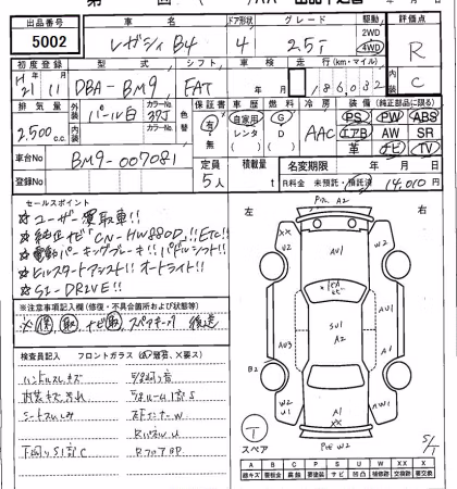 SUBARU LEGACY B4