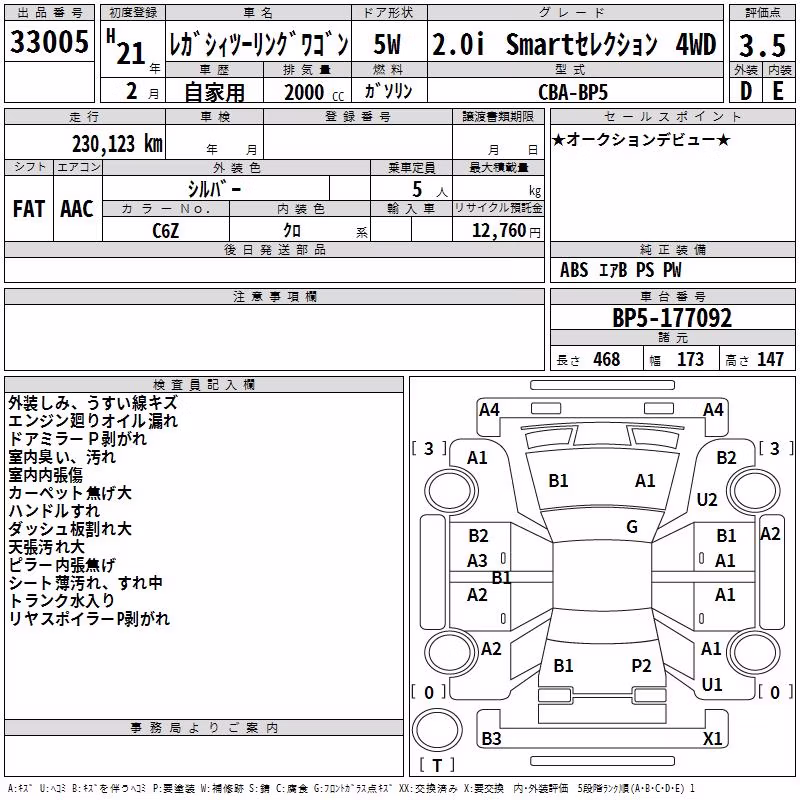 SUBARU LEGACY