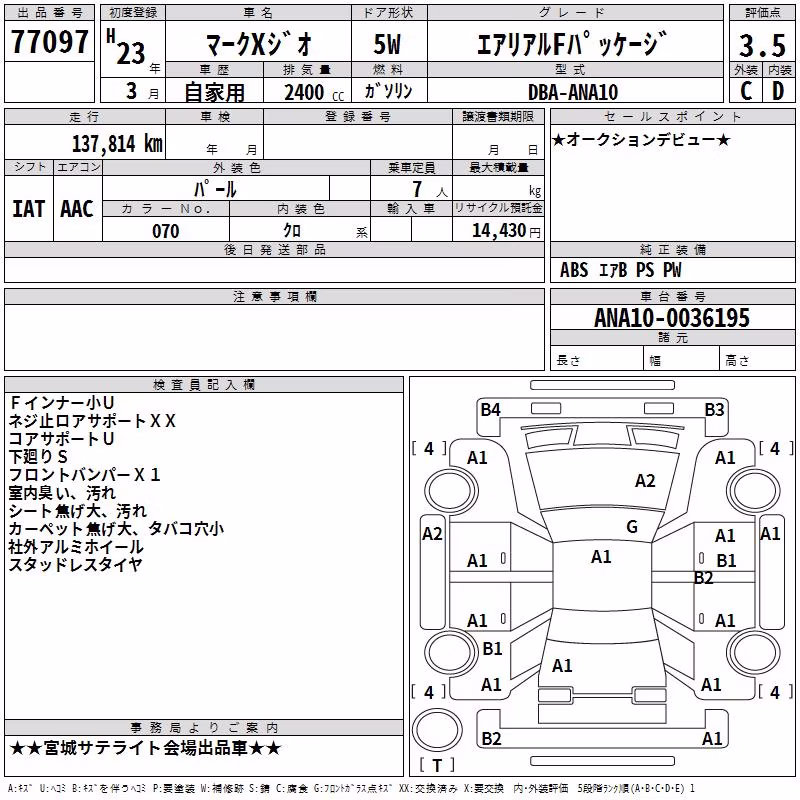 TOYOTA MARK X ZIO