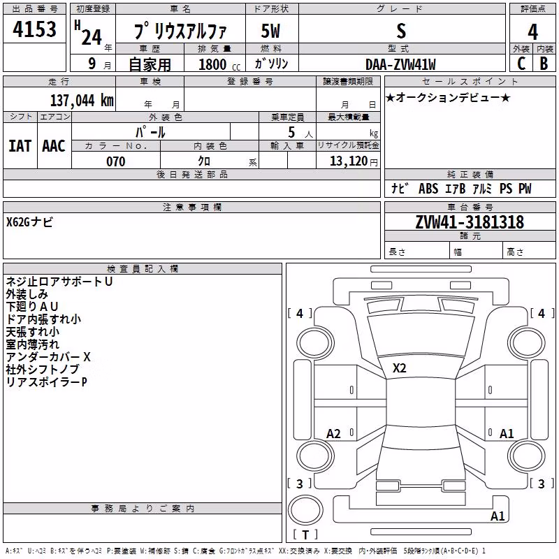 TOYOTA PRIUS ALPHA