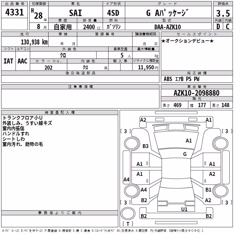 TOYOTA SAI