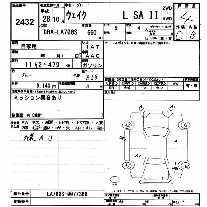 DAIHATSU WAKE