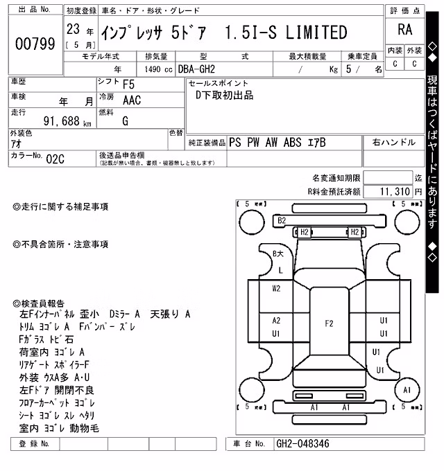 SUBARU IMPREZA