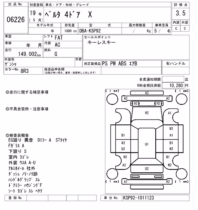 TOYOTA BELTA