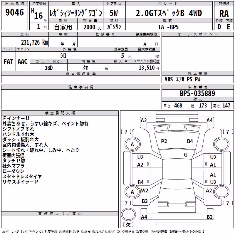SUBARU LEGACY