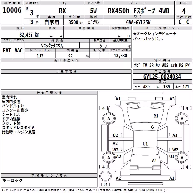 LEXUS RX450H