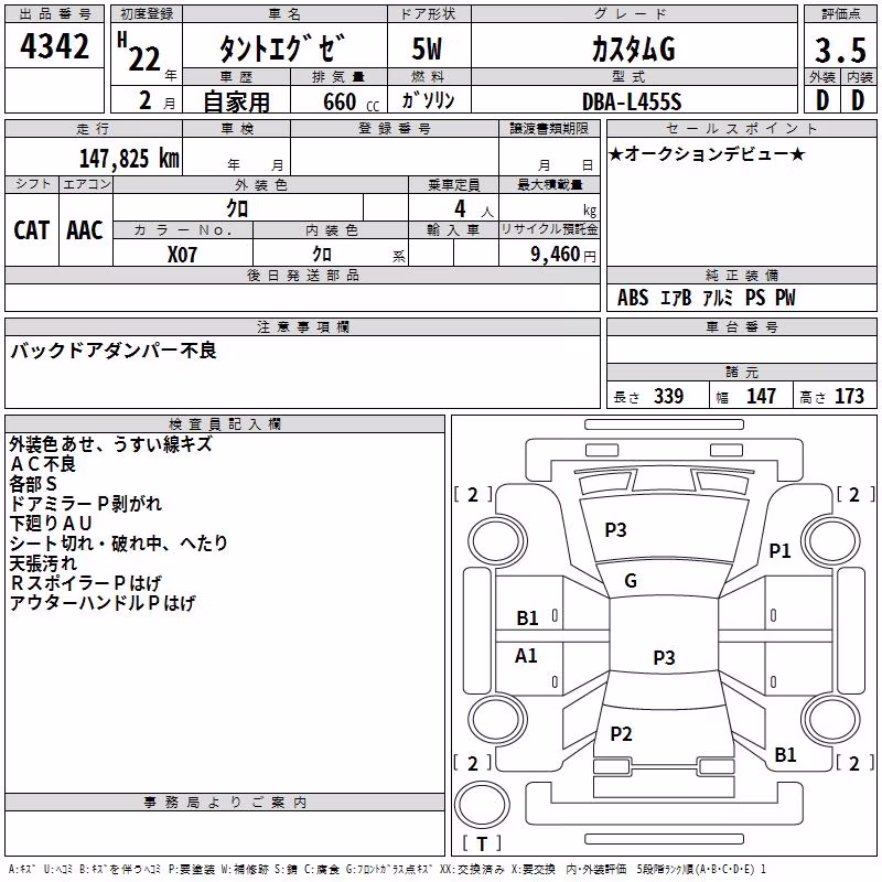 DAIHATSU TANTO EXE