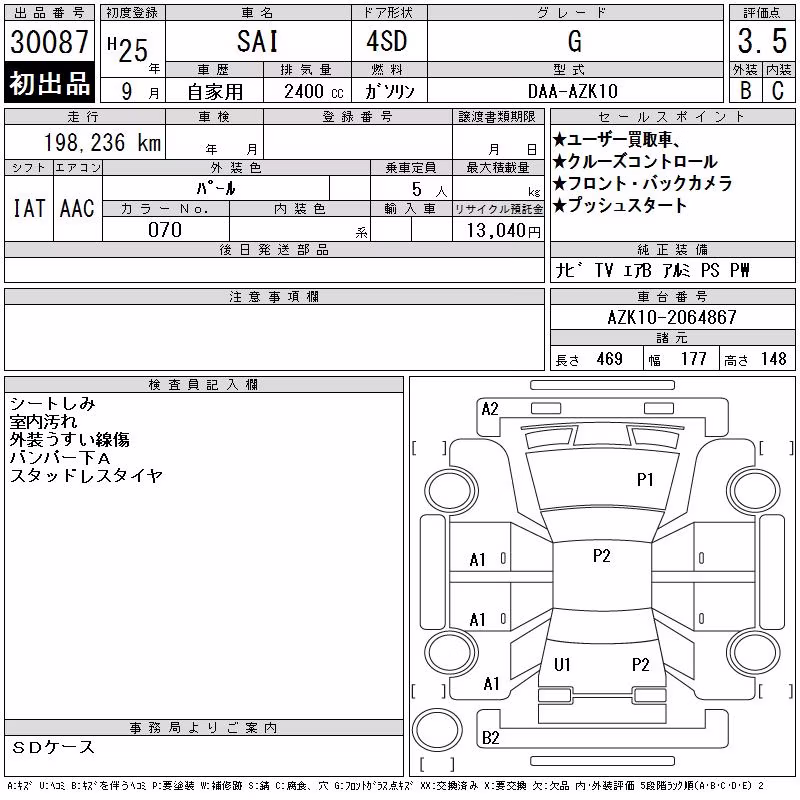 TOYOTA SAI