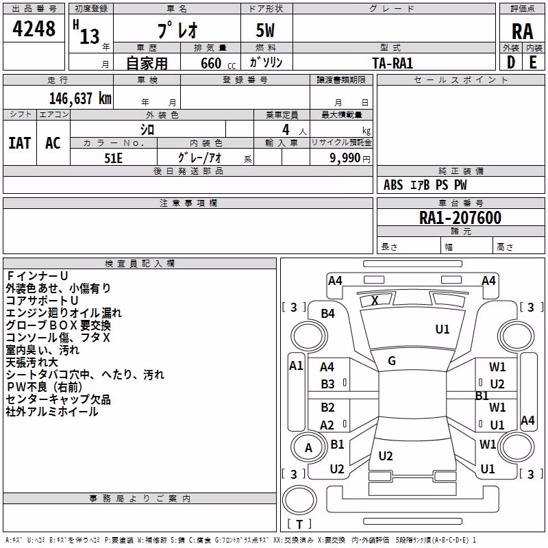 SUBARU PLEO
