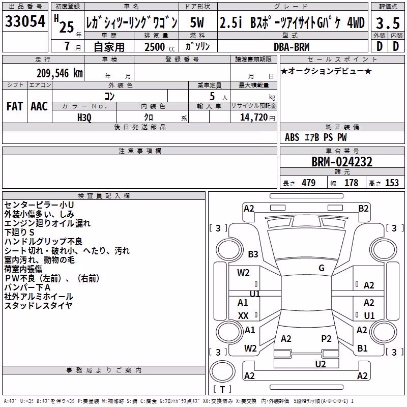 SUBARU LEGACY