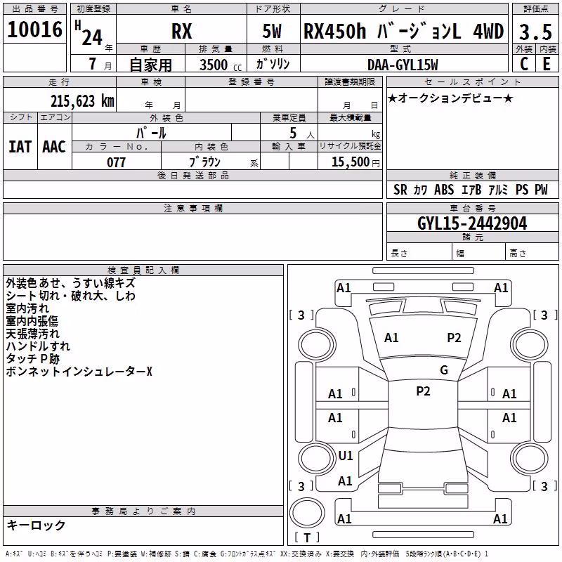 LEXUS RX450H